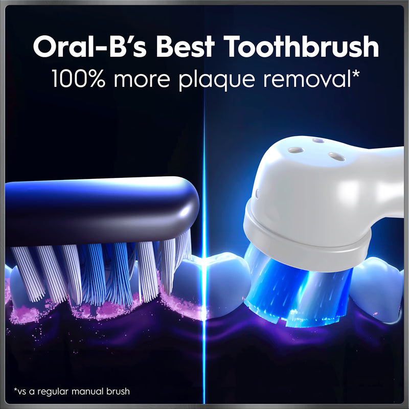 Oral-B iO 10 white electric toothbrush, travel case, imported from the UK