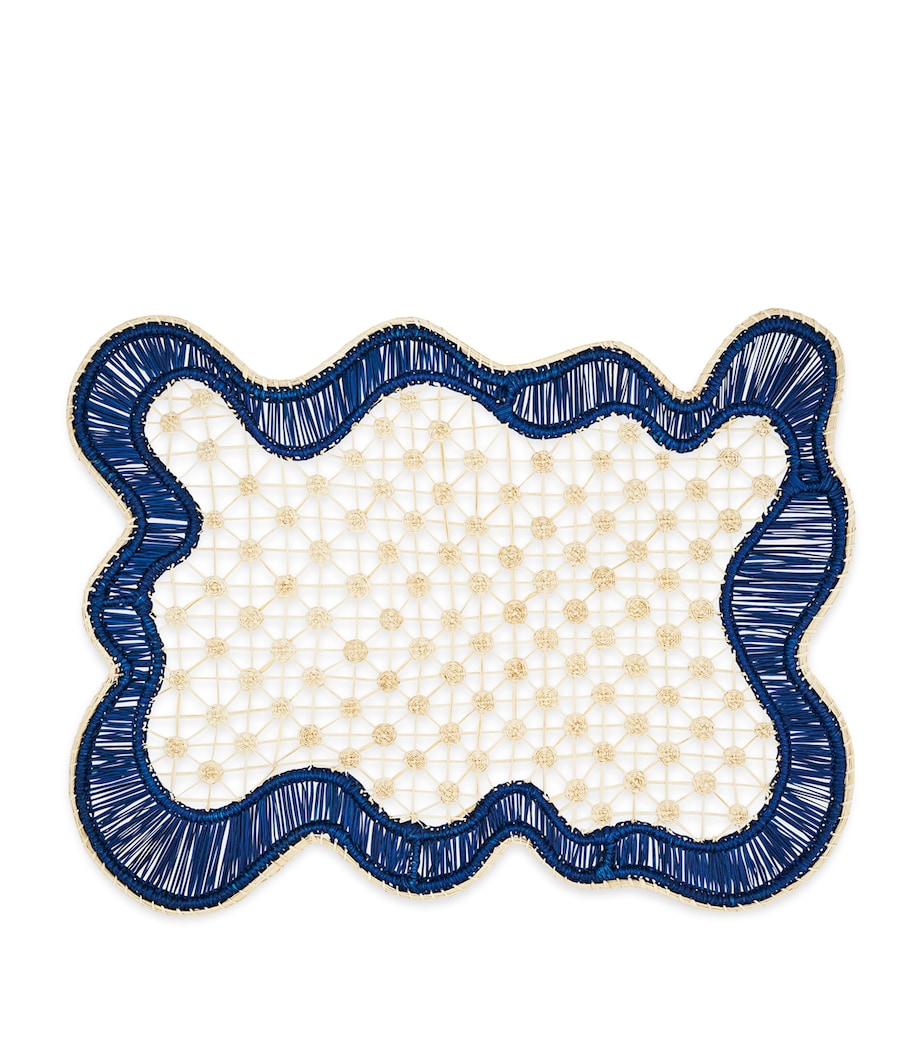Aquazzura rectangular Baru placemat set of two, 44.5cm by 33.5cm - British product