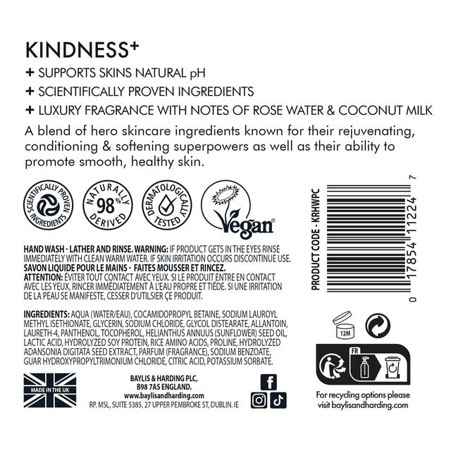 Baylis & Harding Kindness+ Plant Collagen Age Defy Hand Wash   500ml GOODS M&S   