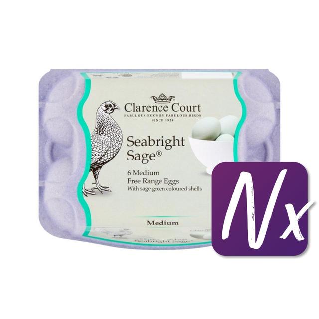 Clarence Court Free Range Seabright Sage Eggs   6 per pack GOODS M&S   