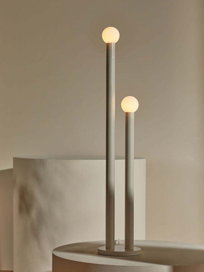 MADE.COM Cream Graysen floor lamp 130cm, imported from the UK