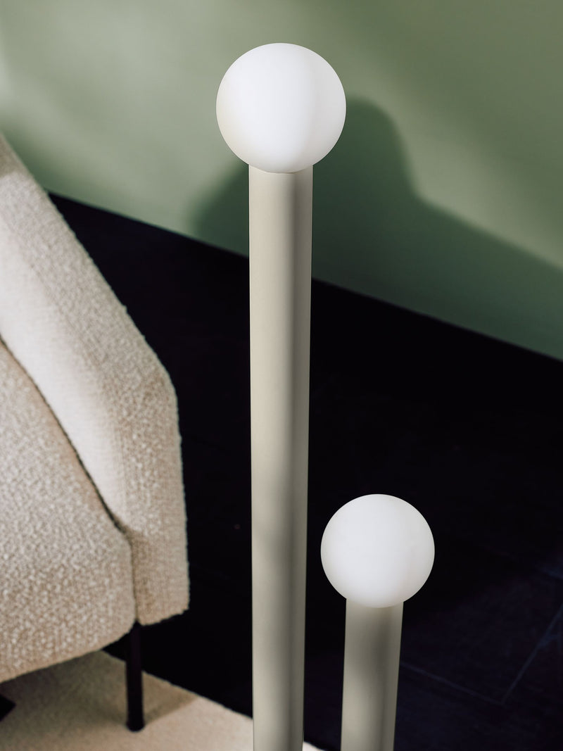 MADE.COM Cream Graysen floor lamp 130cm, imported from the UK
