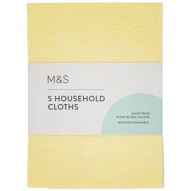 M&S 5 Household Cloths   5 per pack