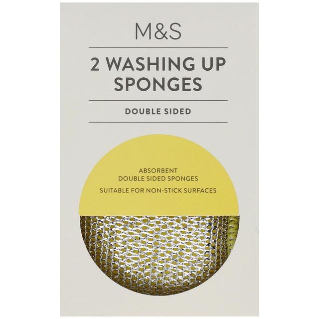 M&S 2 Washing Up Sponges   2 per pack GOODS M&S   