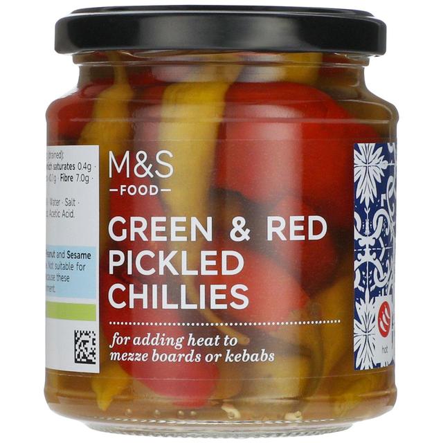 M&S Red & Green Pickled Chillis   260g