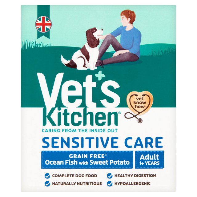 Vet's Kitchen Wet Dog Food Grain Free Ocean Fish with Sweet Potato   395g