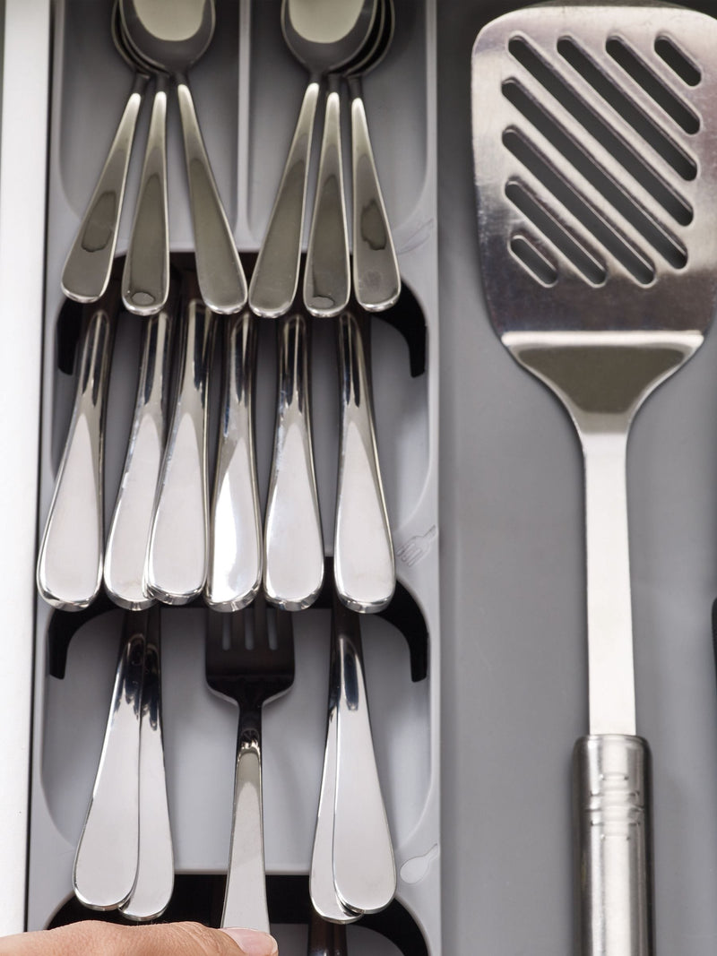 Joseph Joseph grey DrawerStore cutlery organiser, imported from the UK