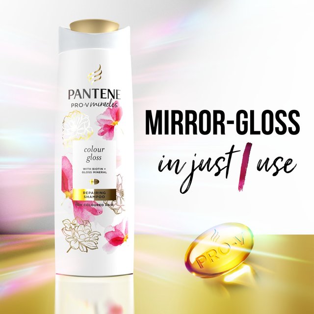 Pantene Miracles Colour Gloss Shampoo   400ml GOODS M&S   