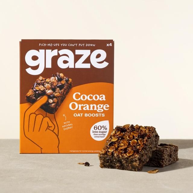 Graze Vegan Cocoa Orange Snack Bars   4 per pack GOODS M&S   