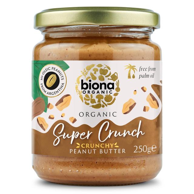 Biona Organic Hi Oleic Super Crunchy Peanut Butter   250g GOODS M&S   