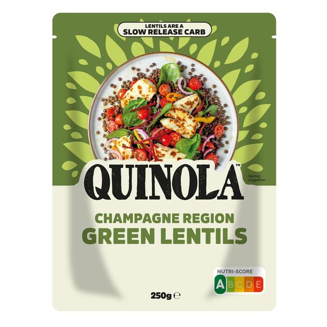 Quinola Ready to Eat Champagne Region Green Lentils   250g GOODS M&S   