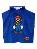Super Mario blue towel poncho, imported from the UK