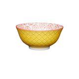 KitchenCraft Bright Yellow Floral Ceramic Bowls