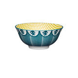 KitchenCraft Leafy Green Print Ceramic Bowls GOODS M&S   