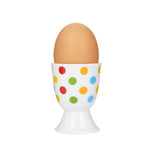 KitchenCraft Brights Spots Porcelain Egg Cup