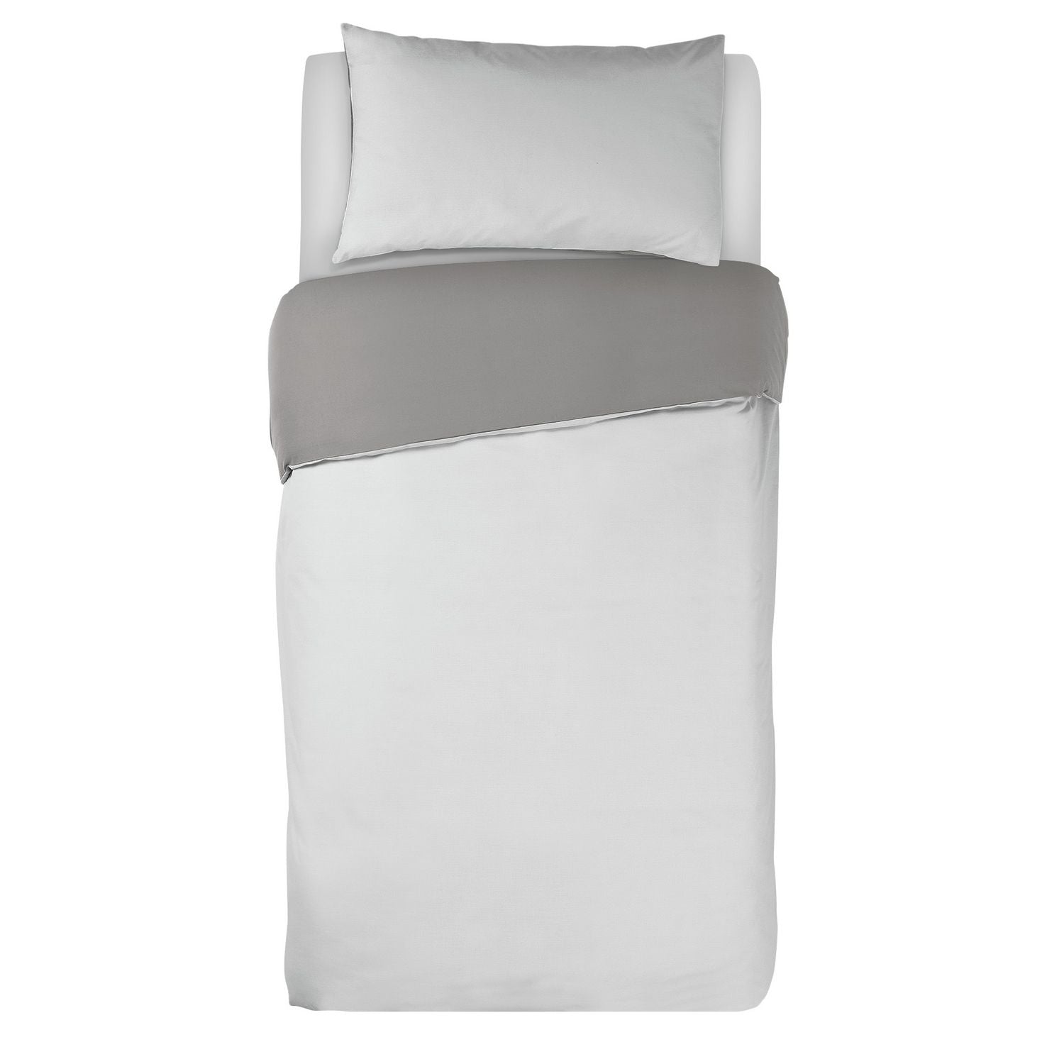Habitat two tone white and grey bedding set single - British product