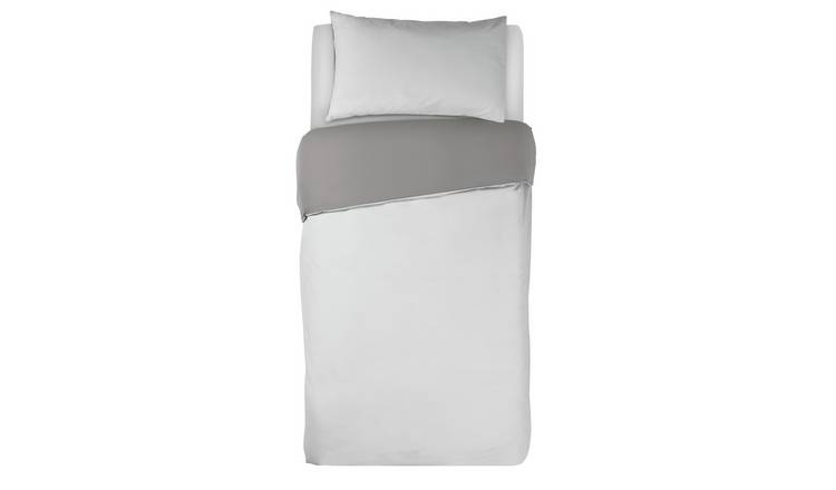 Habitat two tone white and grey bedding set single - British product