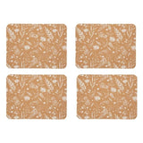 Natural Elements Set of 4 Biodegradable Cork Placemats 21.5 x 19cm GOODS M&S   