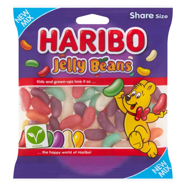 Haribo Jelly Beans Vegan Sweets Sharing Bag   140g GOODS M&S   