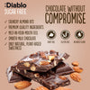 Diablo milk chocolate bar with almonds no added sugar 75g (British brand)