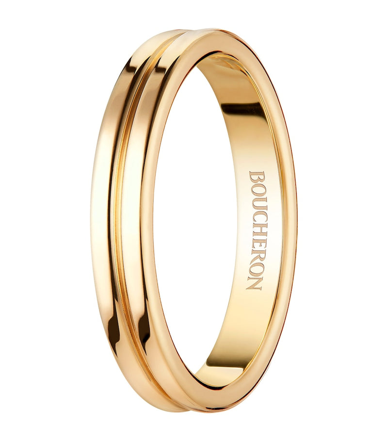 Boucheron yellow gold Quatre Godron ring, imported from the UK