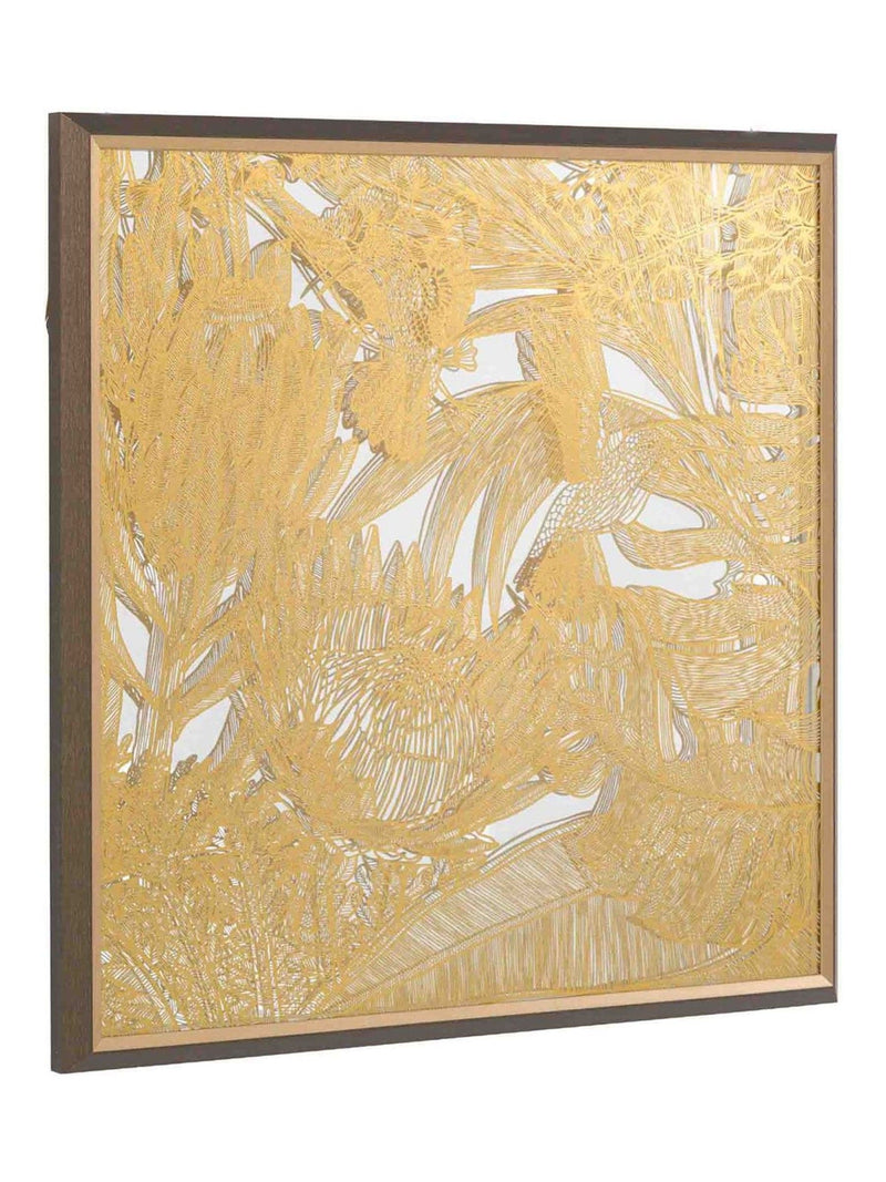 Gallery Home Gold Hummingbird Trance II wall art 65cm - British product