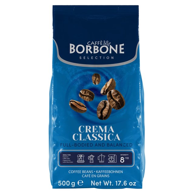 Caffe Borbone Crema Classica Intensity 8 Coffee Beans   500g GOODS M&S   