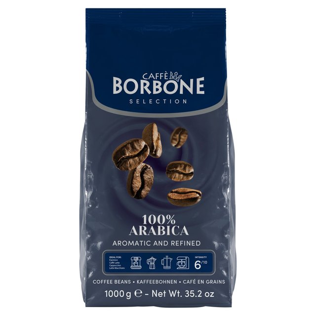 Caffe Borbone 100% Arabica Intensity 6 Coffee Beans   1kg GOODS M&S   