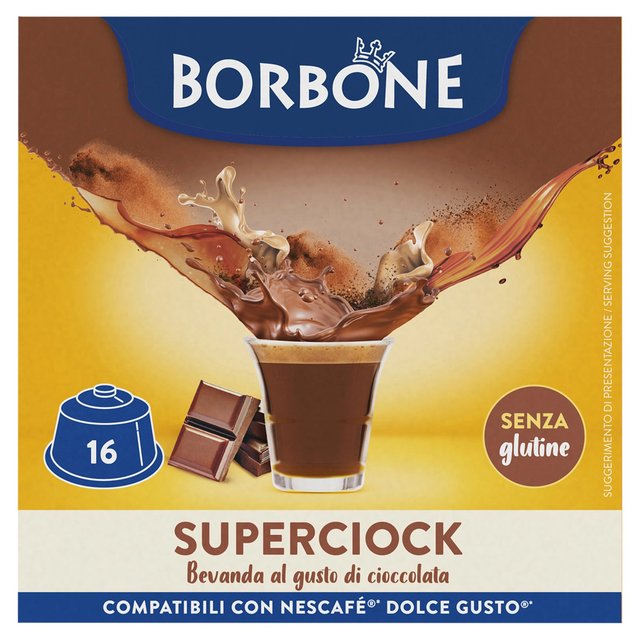 Caffe Borbone Super Chocolate Dolce Gusto Compatible Capsules   16 per pack GOODS M&S   