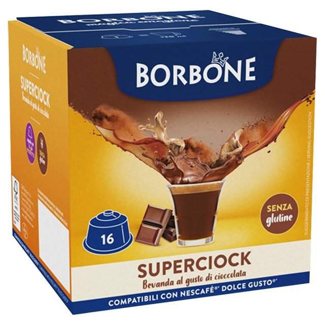 Caffe Borbone Super Chocolate Dolce Gusto Compatible Capsules   16 per pack GOODS M&S   