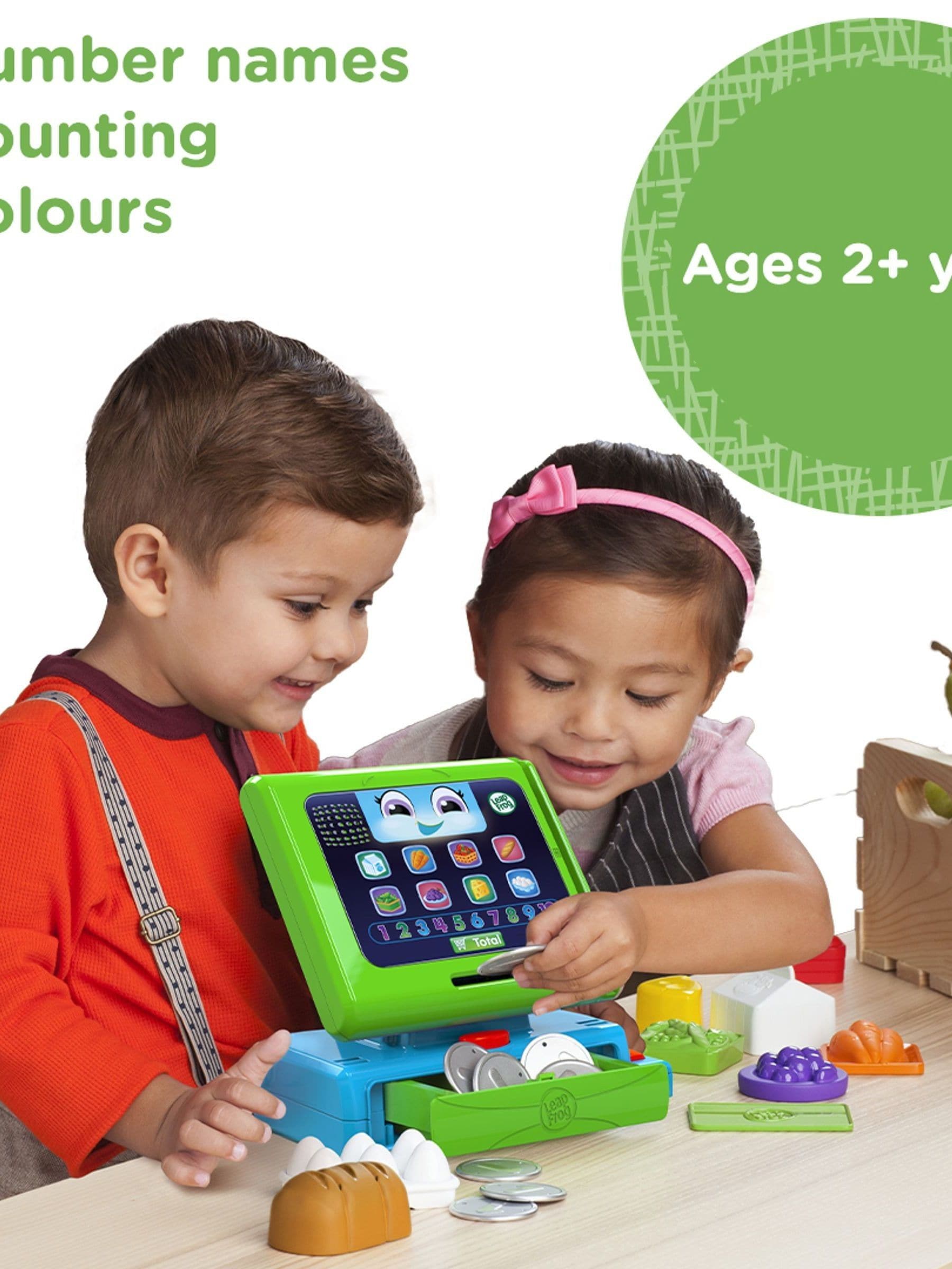 Leapfrog Count Along Till 20-piece toy cash register, UK version