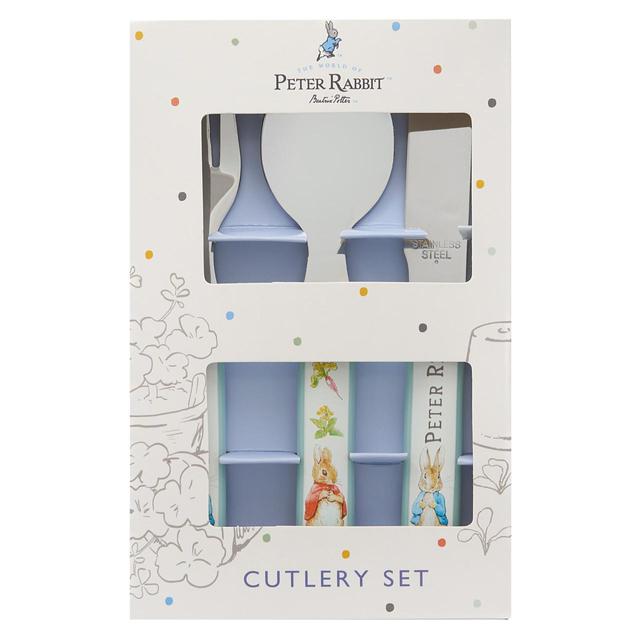 Peter Rabbit Classic 3 Piece Metal Cutlery Set GOODS M&S   