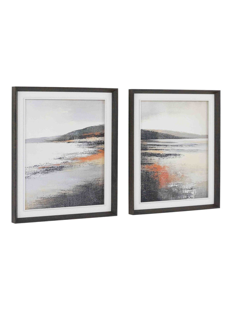 Gallery Home Grey Radiant Summer framed canvas set of 2, UK version