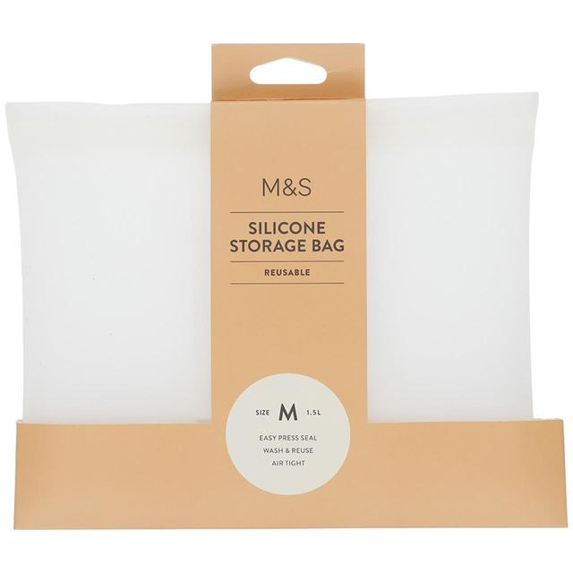 M&S Medium Silicone Food Storage Bag   15L