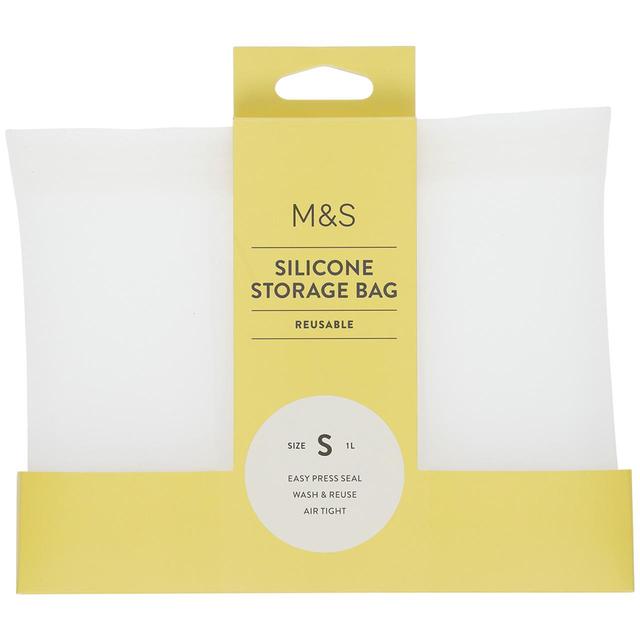 M&S Silicone Food Storage Bag   1L GOODS M&S   