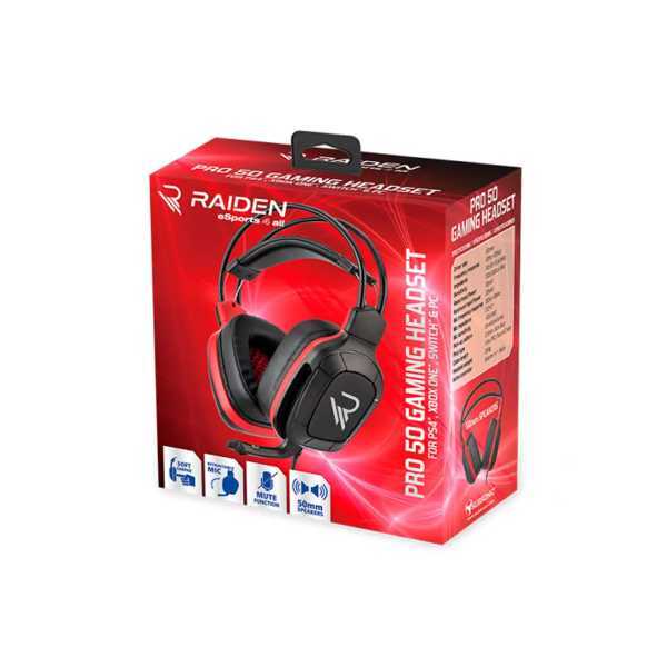 Subsonic Raiden Pro 50 Gaming-Headset - Britisches Produkt