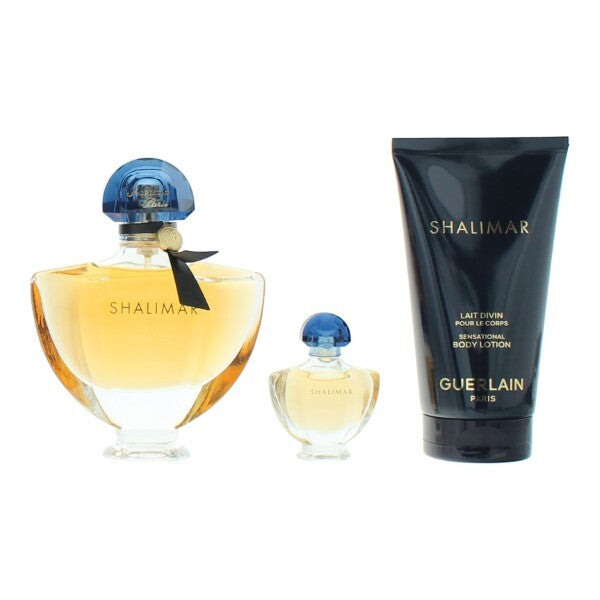 Guerlain Shalimar gift set with perfume and body lotion, UK version