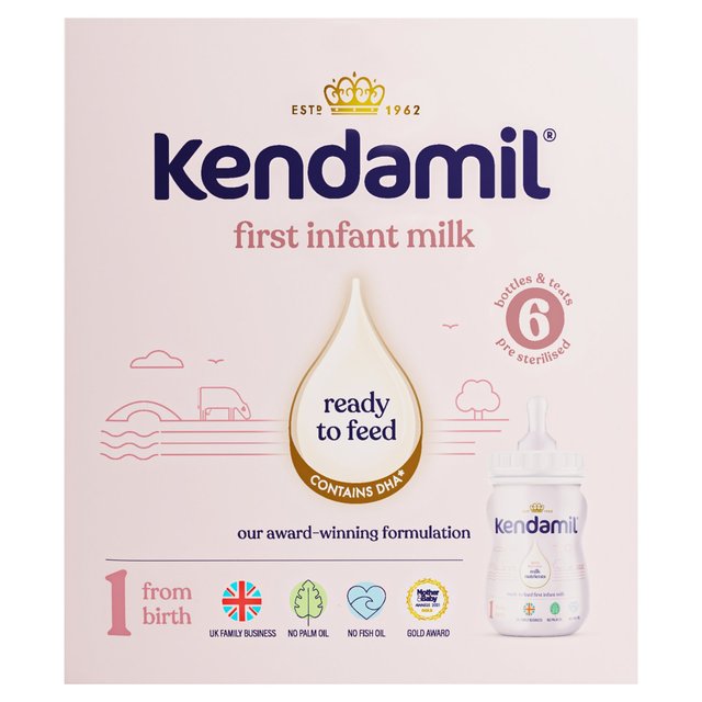 Kendamil Stage 1 First Infant Milk Starter Pack   6 x 70ml