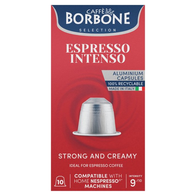 Caffe Borbone Espresso  Intensity 9 Nespresso Compatible Capsules   10 per pack GOODS M&S   