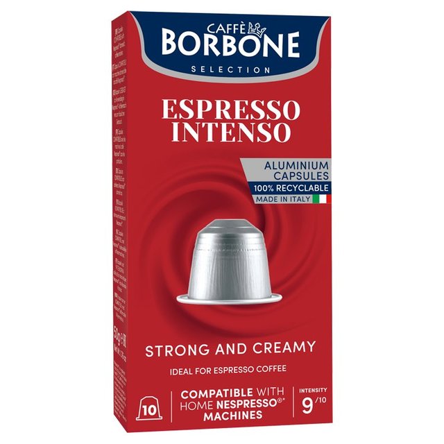 Caffe Borbone Espresso  Intensity 9 Nespresso Compatible Capsules   10 per pack GOODS M&S   