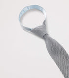 BOSS knitted silk tie with textured weave (British brand)