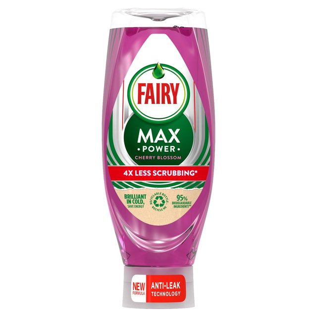 Fairy Max Power Cherry Blossom Washing Up Liquid   640ml