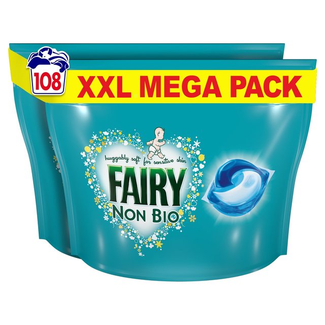 Fairy Non Bio Pods Washing Liquid Capsules For Sensitive Skin 2 x 54 Wash   2 x 54 per pack GOODS M&S   