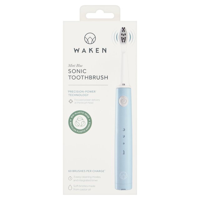 Waken Rechargeable Sonic Toothbrush - Mint Blue