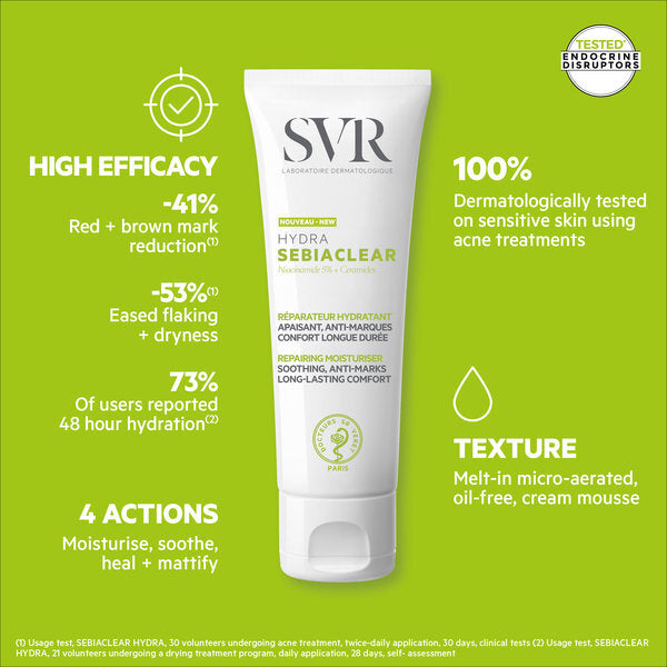 SVR soothing moisturiser for oily skin 40ml, imported from the UK