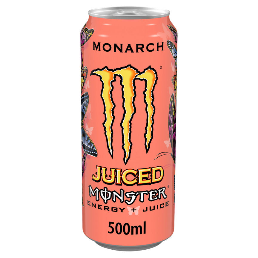 Monster Monarch Juiced Energy Drink Can