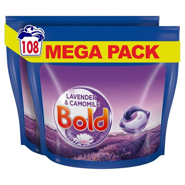 Bold All-In-1 Pods Washing Liquid Capsules Lavender & Camomile 108 Washes   108 per pack GOODS M&S   