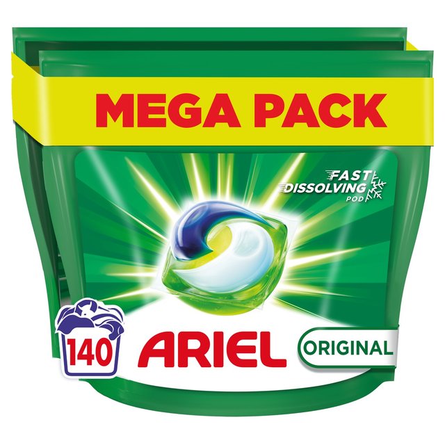 Ariel Original Pods Washing Capsules 140 Washes   140 per pack GOODS M&S   