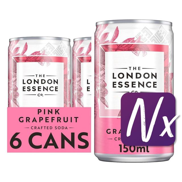 London Essence Co. Pink Grapefruit Cans   6 x 150ml