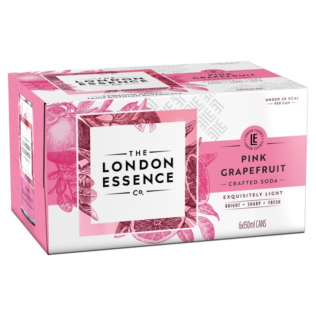 London Essence Co. Pink Grapefruit Cans   6 x 150ml GOODS M&S   